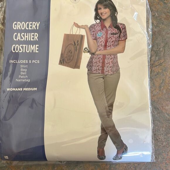 Halloween Other - Halloween Costume Organic Health Food Store Cashier Bell Sz Medium
